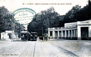 Alger - Jardin d'essai - Galerie d'attente et Entree